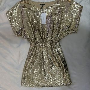 Gold Sequin Dress